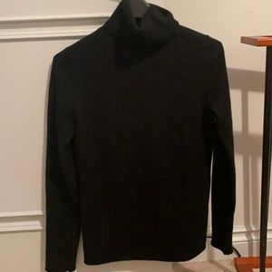 J Crew Black Turtle Neck - CASHMERE
